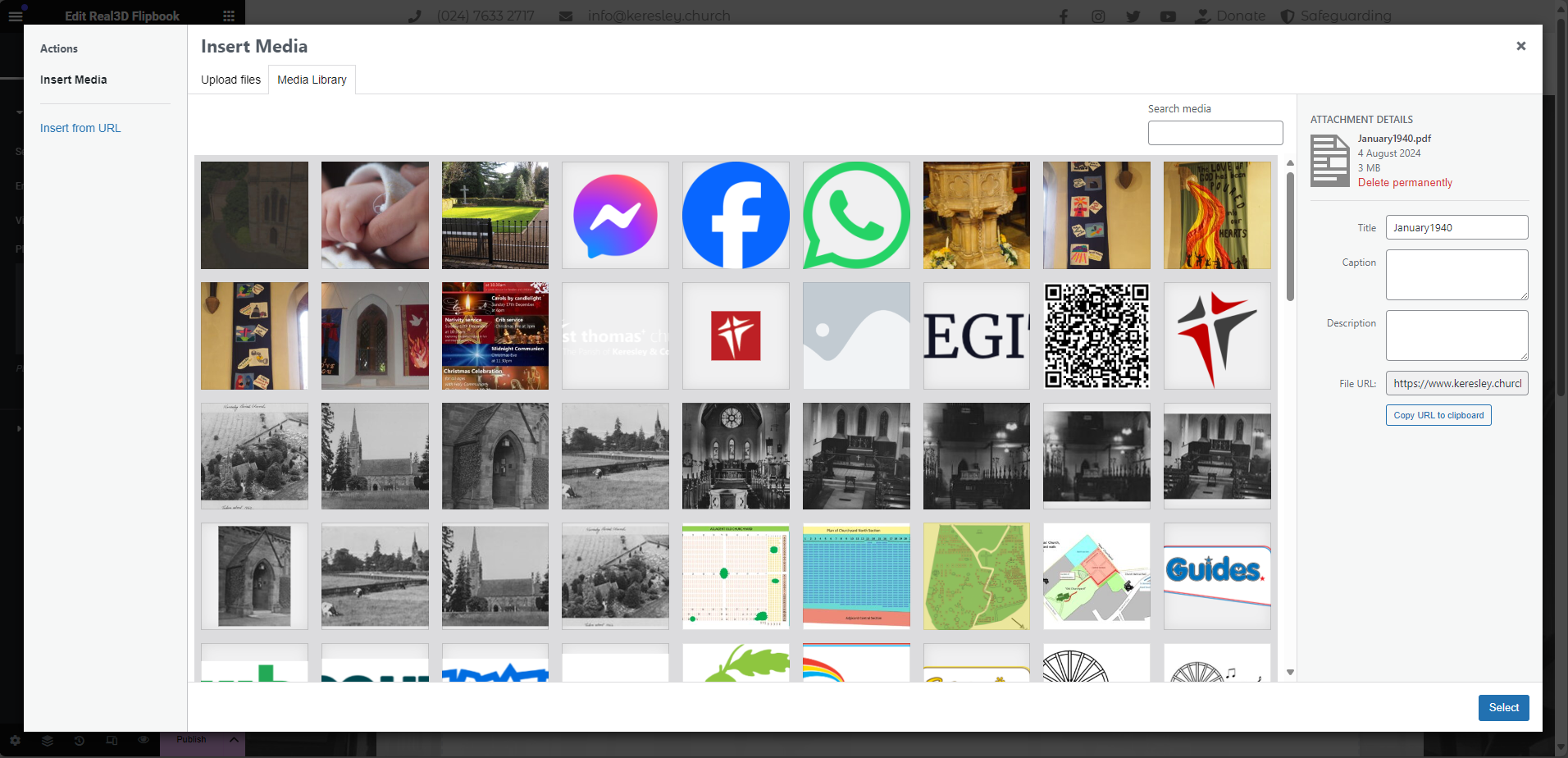 Uploading a Magazine to the Media Browser