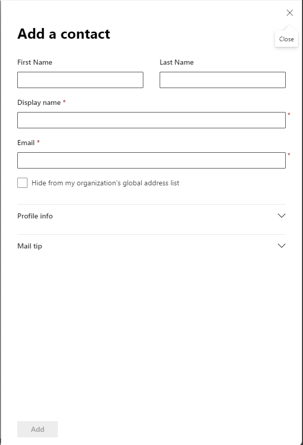 Add a Contact Form
