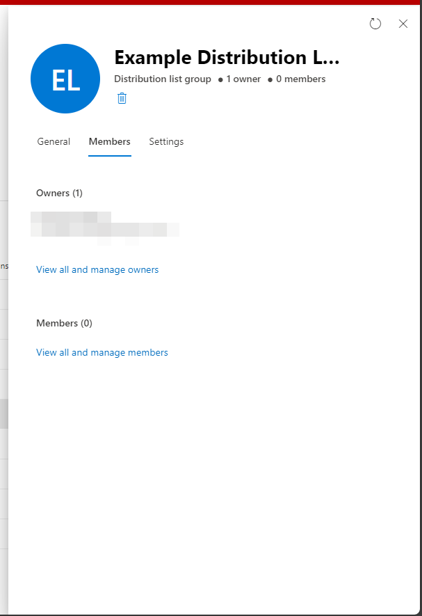 Distribution List Owners & Members