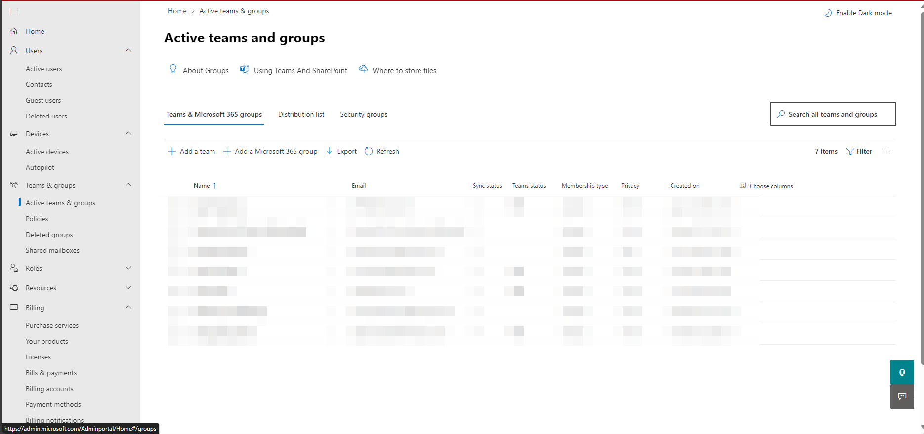 Microsoft 365 Admin Teams & Groups